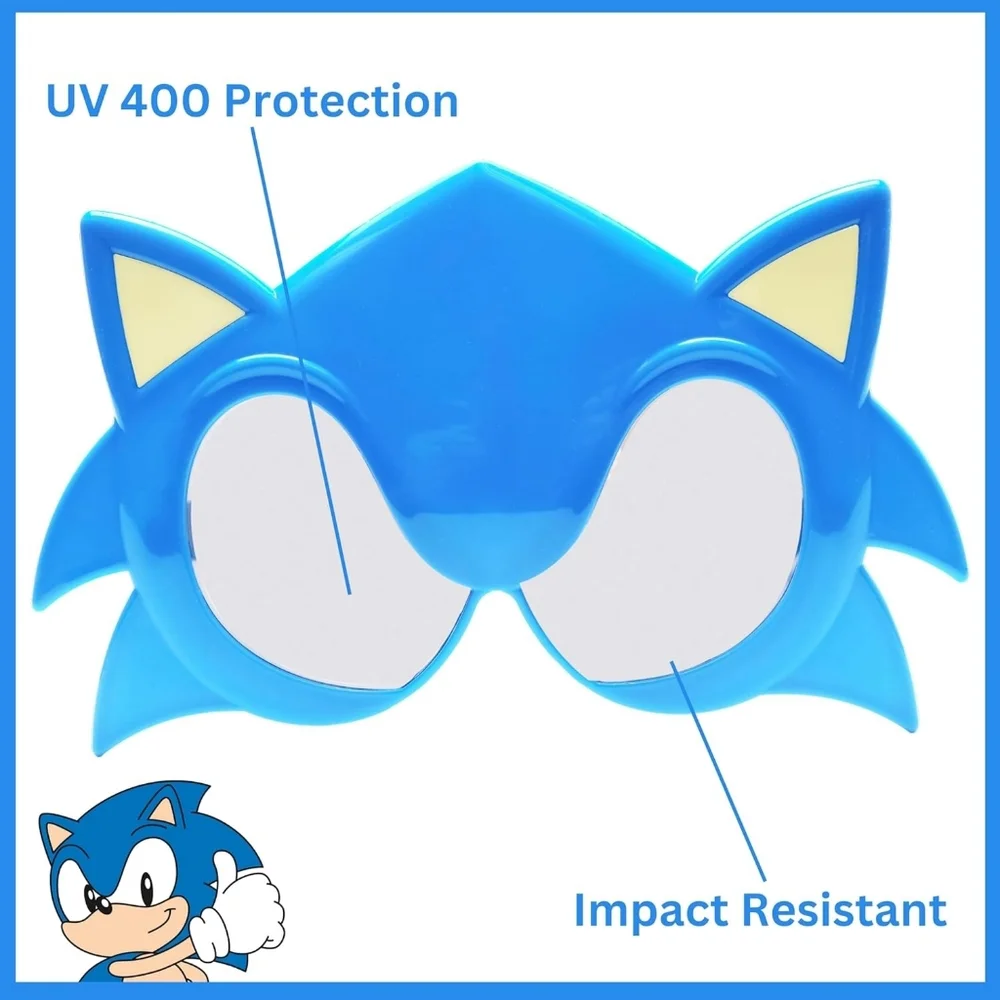 NEW Sun-Staches Sonic the Hedgehog Kid's Sunglasses Licensed Character